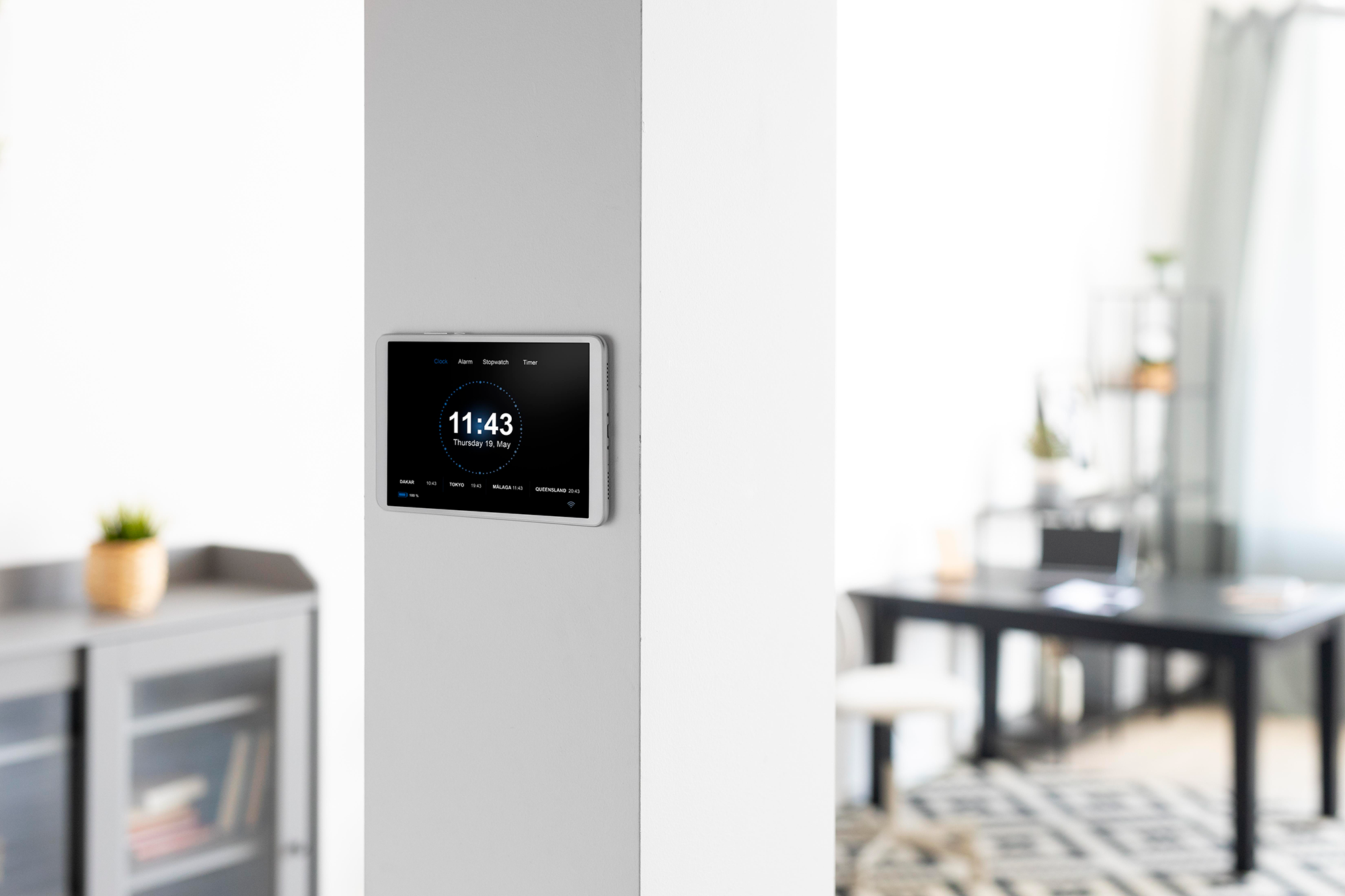 Smart termostat, temperatur, vardagsrum